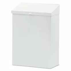 HOSPECO® Feminine Hygiene Product Waste Receptacle, Metal, White