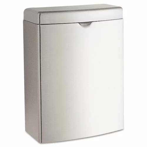 Bobrick Contura Receptacle, 1 Gal, Stainless Steel