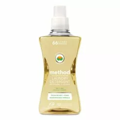 Method® 4X Concentrated Laundry Detergent, Free And Clear, 53.5 Oz Bottle, 4/Carton