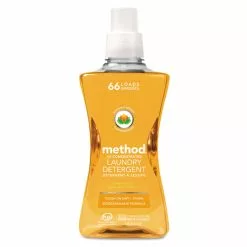 Method® 4X Concentrated Laundry Detergent, Ginger Mango, 53.5 Oz Bottle, 4/Carton
