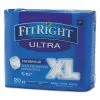 Medline FitRight Ultra Protective Underwear, X-Large, 56" To 68" Waist, 20/Pack, 4 Pack/Carton