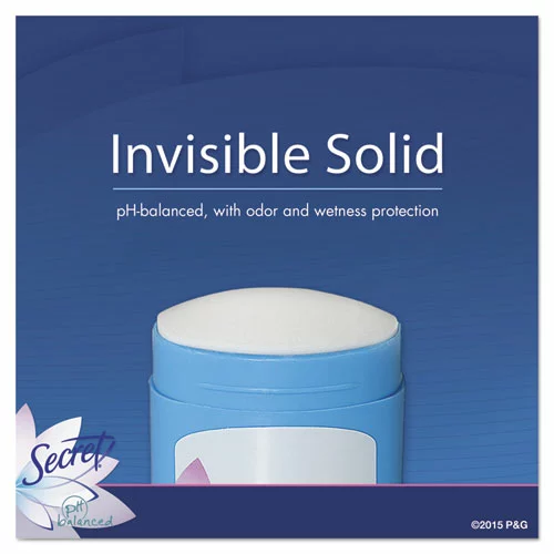 Secret® Invisible Solid Anti-Perspirant And Deodorant, Powder Fresh, 0.5 Oz Stick, 24/Carton - Image 6
