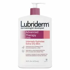 Lubriderm® Advanced Therapy Moisturizing Hand/Body Lotion, 16 Oz Pump Bottle, 12/Carton