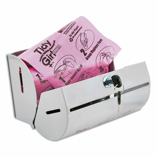 Tidy Girl™ Plastic Feminine Hygiene Disposal Bag Dispenser, Gray - Image 4
