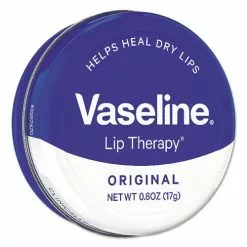 VaselineĀ® Lip Therapy, Original, 0.6 Oz, Mini Tin, 12/Carton