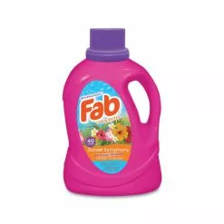 Fab® Laundry Detergent Liquid, Sunset Symphony (Sun Kissed Blossoms), 40 Loads, 60 Oz Bottle, 6/Carton