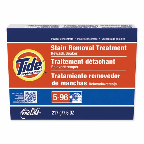 Tide® Professional™ Stain Removal Treatment Powder, 7.6 Oz Box, 14/Carton