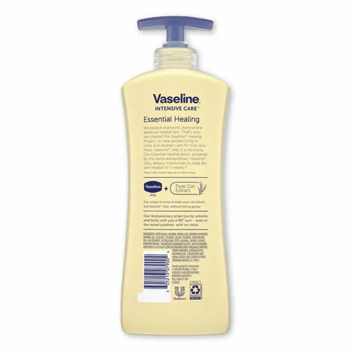 VaselineĀ® Intensive Care Essential Healing Body Lotion, 20.3 Oz, Pump Bottle, 4/Carton - Image 2