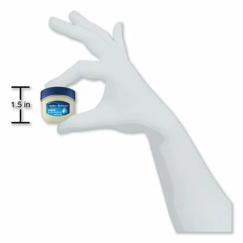 Vaseline® Lip Therapy, Original, 0.25 Oz, Plastic Flip-Top Container, 32/Carton - Image 5