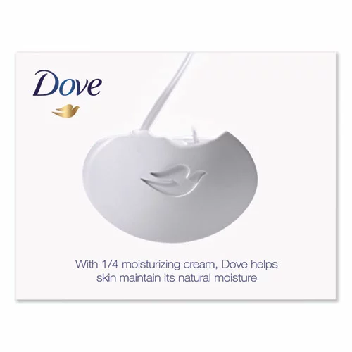 Dove® White Beauty Bar, Light Scent, 2.6 Oz, 36/Carton - Image 7