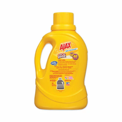 Ajax® Laundry Detergent Liquid, Stain Be Gone, Linen And Limon Scent, 40 Loads, 60 Oz Bottle, 6/Carton - Image 2