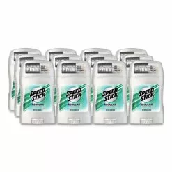 Speed Stick® Deodorant, Regular Scent, 1.8 Oz, White, 12/Carton