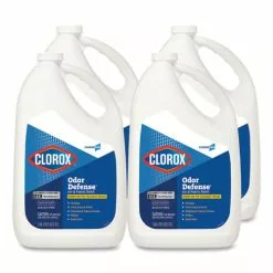 Clorox® Commercial Solutions Odor Defense Air/Fabric Spray, Clean Air, 1 Gal Bottle, 4/Carton
