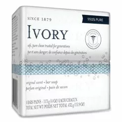 Ivory® Bar Soap, Original Scent, 4 Oz, 4/Pack, 18 Packs/Carton