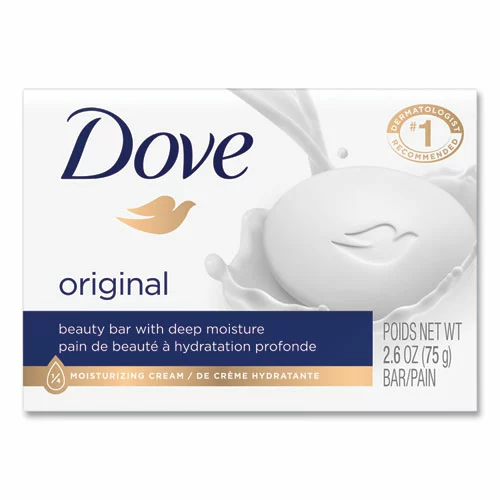 Dove® White Beauty Bar, Light Scent, 2.6 Oz, 36/Carton