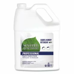 Seventh Generation® Professional Liquid Laundry Detergent, Free And Clear Scent, 1 Gal Bottle, 2/Carton