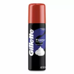 Gillette® Foamy Shave Cream, Original Scent, 2 Oz Aerosol Spray Can, 48/Carton