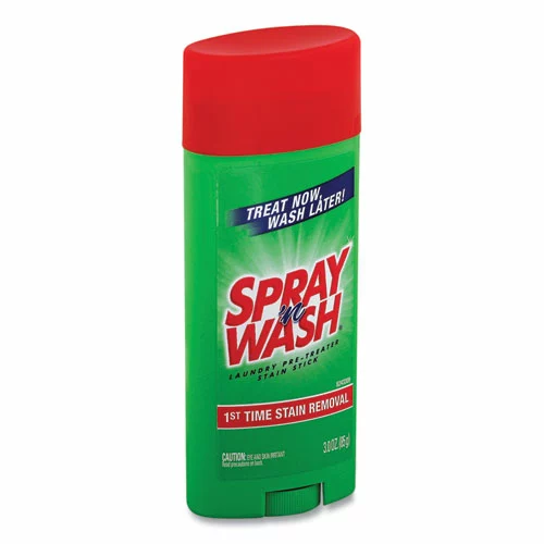 SPRAY ‘n WASH® Pre-Treat Stain Stick, White, 3 Oz, 12 Per Carton - Image 2