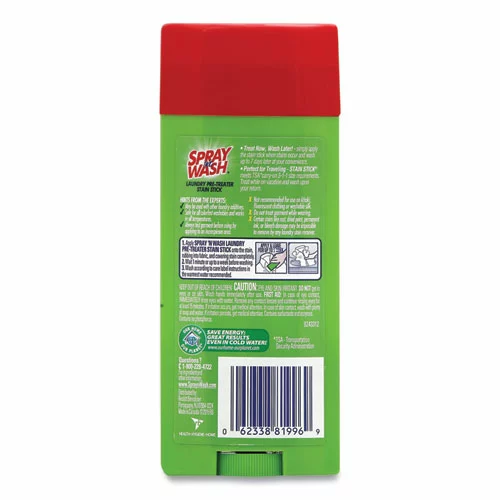 SPRAY ‘n WASH® Pre-Treat Stain Stick, White, 3 Oz, 12 Per Carton - Image 4