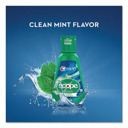 Crest® + Scope Mouth Rinse, Classic Mint, 1 L Bottle - Image 3