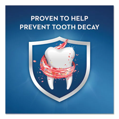 Crest® Kids' Sparkle Toothpaste, Blue, Bubblegum Flavor, 0.85 Oz Tube, 72/Carton - Image 3