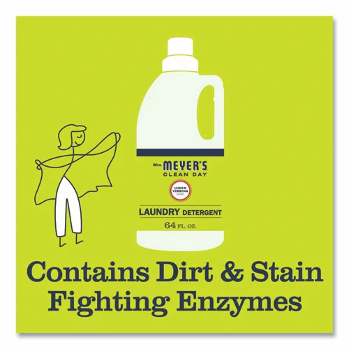 Mrs. Meyer'sĀ® Liquid Laundry Detergent, Lemon Verbena Scent, 64 Oz Bottle - Image 4
