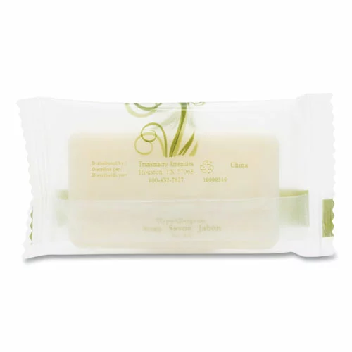 Pure & Natural™ Body And Facial Soap, Fresh Scent, # 3/4 Flow Wrap Bar, 1,000/Carton - Image 3