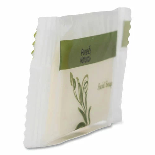 Pure & Natural™ Body And Facial Soap, Fresh Scent, # 3/4 Flow Wrap Bar, 1,000/Carton - Image 4