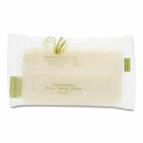 Pure & Natural™ Body And Facial Soap, Fresh Scent, # 1 1/2 Flow Wrap Bar, 500/Carton - Image 3