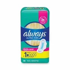 Always® Ultra Thin Pads, Regular, 36/Pack