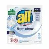 All® Mighty Pacs Free And Clear Super Concentrated Laundry Detergent, 39/Pack, 6 Packs/Carton