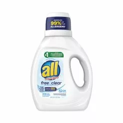 All® Ultra Free Clear Liquid Detergent, Unscented, 36 Oz Bottle, 6/Carton
