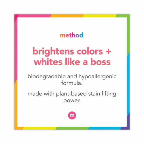 MethodĀ® 4X Concentrated Laundry Detergent, Ginger Mango, 53.5 Oz Bottle, 4/Carton - Image 3