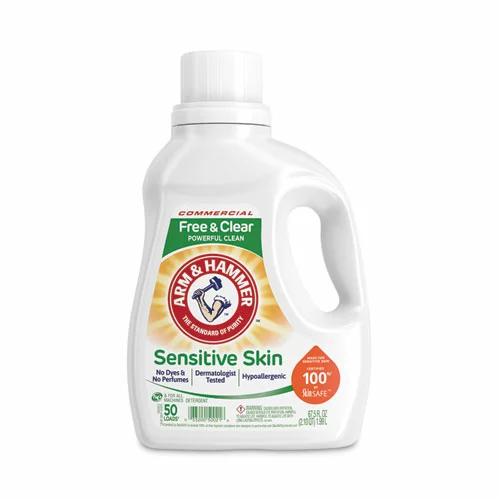 Arm & Hammer™ HE Compatible Liquid Detergent, Unscented, 67.5 Oz Bottle, 6/Carton