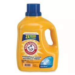 Arm & Hammer™ Dual HE Clean-Burst Liquid Laundry Detergent, 144.5 Oz Bottle, 4/Carton