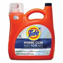 Tide® Hygienic Clean Heavy 10x Duty Liquid Laundry Detergent, Original, 154 Oz Bottle, 4/Carton