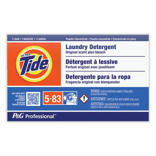 Tide® Professional⢠Powder Laundry Detergent Plus Bleach, Original Scent, 1.4 Oz Vending Box, 156/Carton