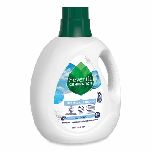 Seventh Generation® Natural Liquid Laundry Detergent, Fragrance Free, 135 Oz Bottle, 4/Carton - Image 4
